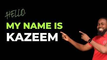 Welcome to my channel - Tech Talk with Kazeem