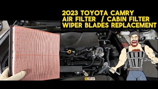 2023 TOYOTA CAMRY 2.5L  AIR FILTER _ CABIN FILTER _ WIPER BLADES REPLACEMENT by Gearmo Auto 49 views 3 days ago 8 minutes, 22 seconds