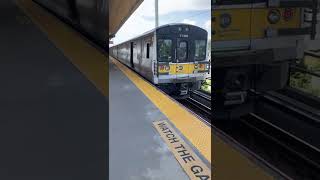Copiague Fan Railing Train Heading Towards Penn Station