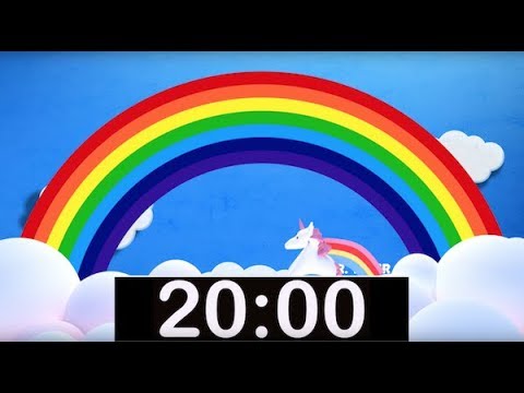 Rainbow Timer 20 Minutes with Countdown Timer! - YouTube