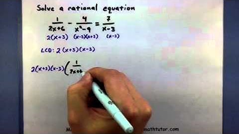 Pre-Calculus - Solve a rational equation (2)