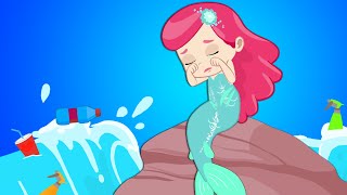 Novo episódio educacional! Groovy o Marciano & Phoebe ajudam a pequena sereia a limpar o mar screenshot 3