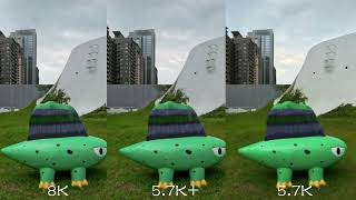 Insta360 X4 Cloudy 8K, 5.7K+, 5.7K Comparison 陰天拍攝比較