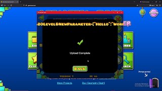 Parameter Injection Bug in Geometry Dash Client 2.2074 | CLIENT-SIDE