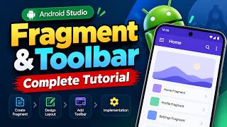Android Fragment & Toolbar Tutorial | Create Fragment and Toolbar in Android Studio