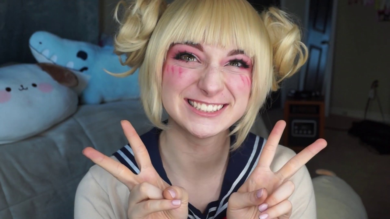 Himiko Toga Cosplay Crazy & Cute Makeup Tutorial (Fake Blood) - YouTube