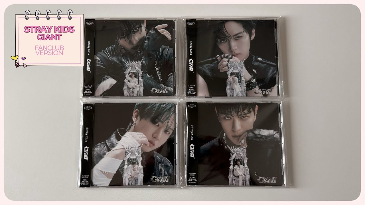 Stray Kids - GIANT (Fanclub Version: Bang Chan, Lee Know, Changbin, Seungmin) | unboxing