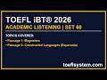 TOEFL iBT Listening Practice 60! 🧠📚 – Tubaro