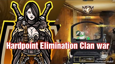 Hardpoint Elimination Clan war challenge in Hardpoint COD mobile
