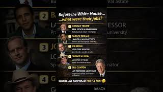 Famous Before the White House… what were their jobs? 🇺🇸 Net Worth