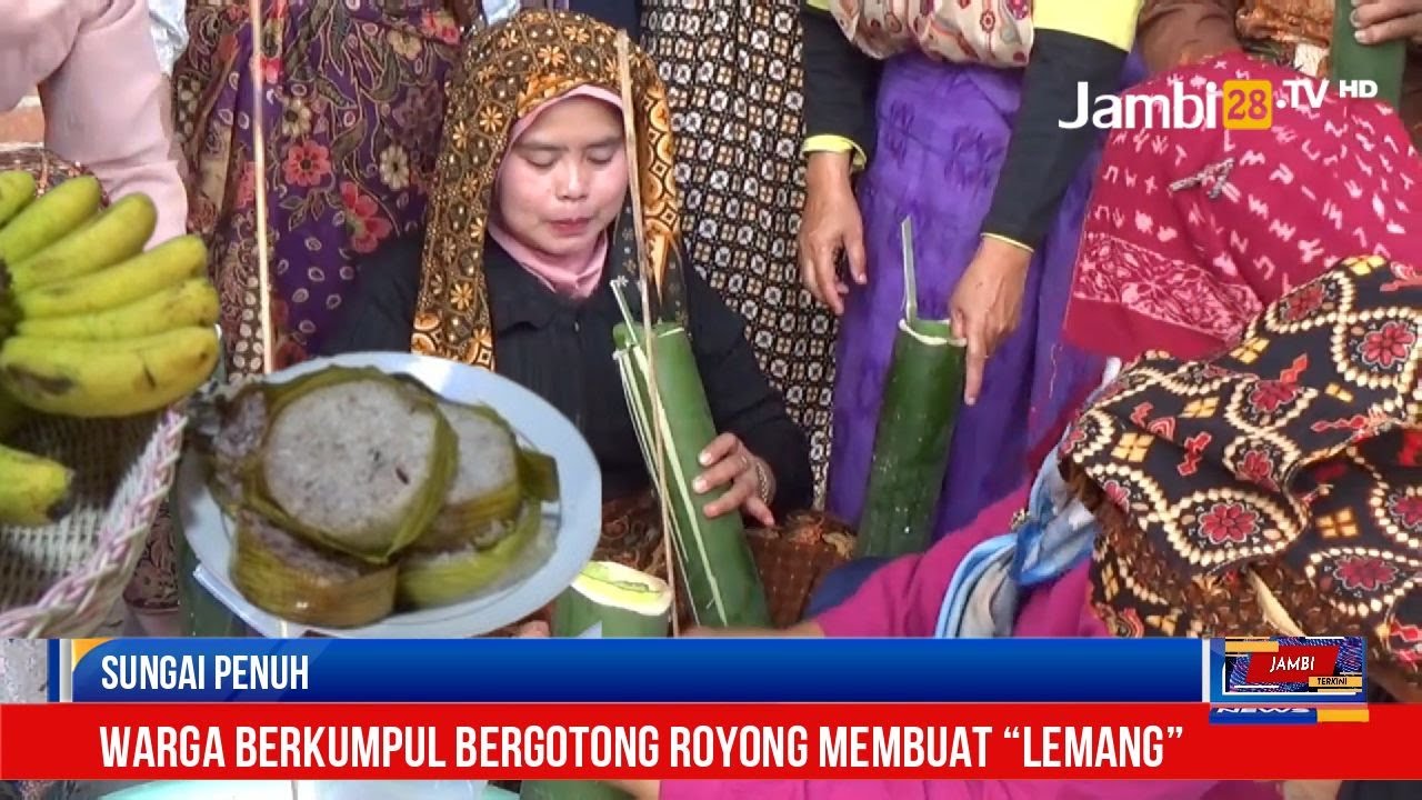 “Lemang” Makanan Tradisional yang Miliki Makna Sakral Bagi Warga Sungai Penuh