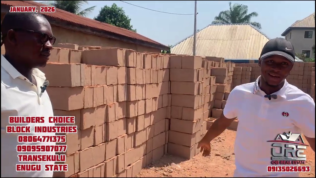 Энугу, Нигерия: Стоимость цемента, арматуры и блоков толщиной 6 и 9 дюймов в штате Энугу.