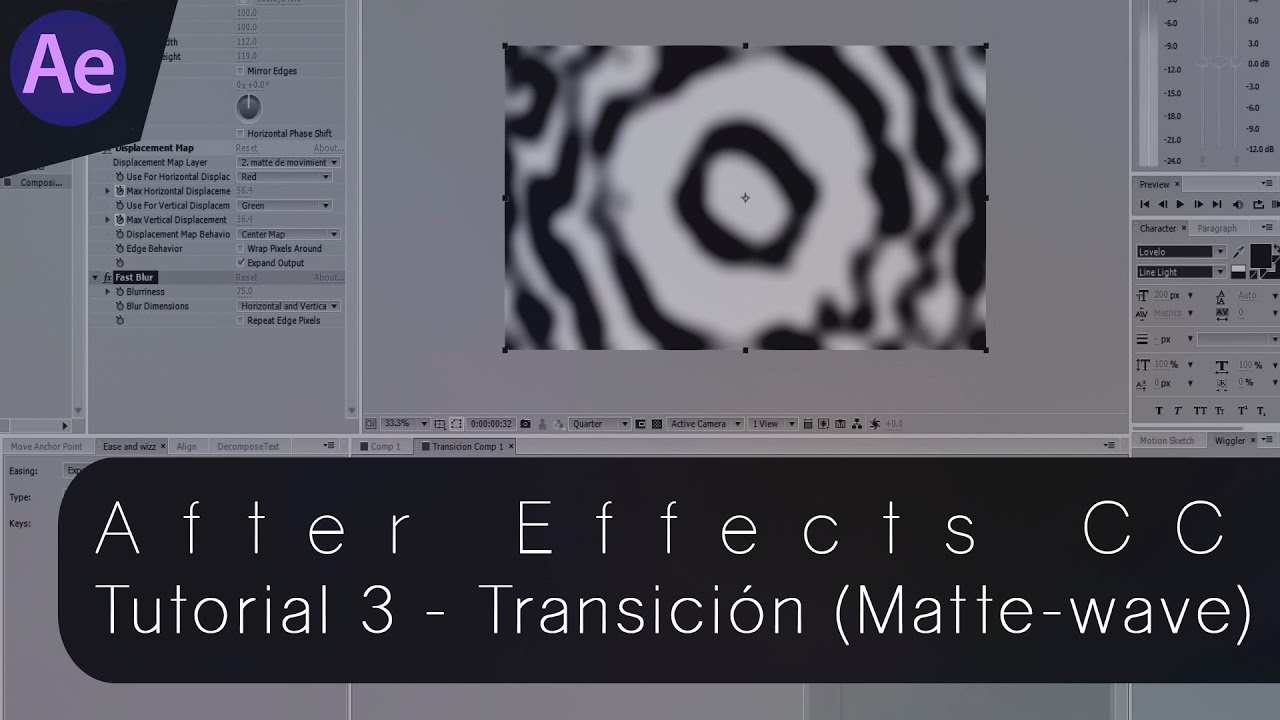 After Effects | Tutorial 003 | Transicion (Matte-wave transition) - YouTube