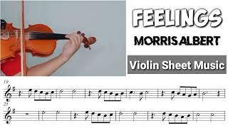 Free Sheet || Feelings - Morris Albert || Violin Sheet Music