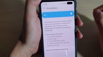 Galaxy S10 / S10+: How to Enable / Disable Pin Windows