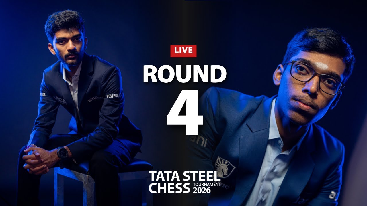 Gukesh - Praggnanandhaa | Round 4 | Tata Steel Chess Tournament 2026