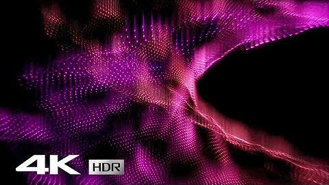 Glowing Particle Mesh - Screensaver 4K HDR for OLED TV - No Sound