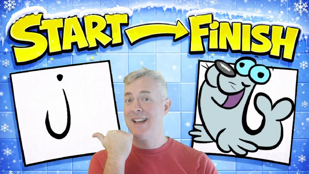 Let's Draw a Seal for Winter Land