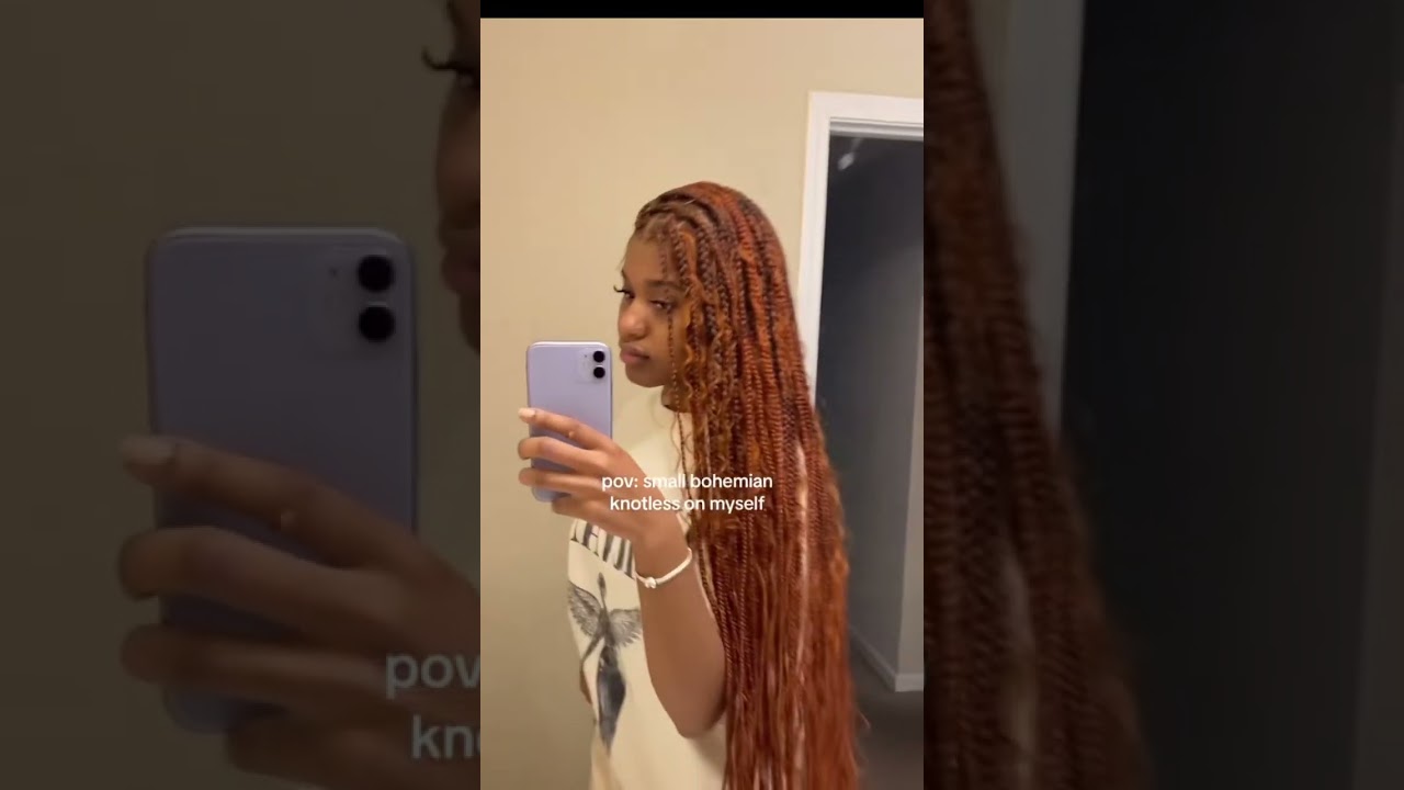 Results of knotless boho on my self  