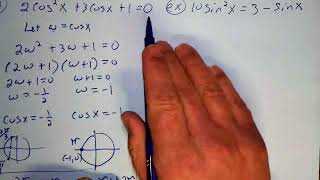 Advance Trig Equations Quadratic Type