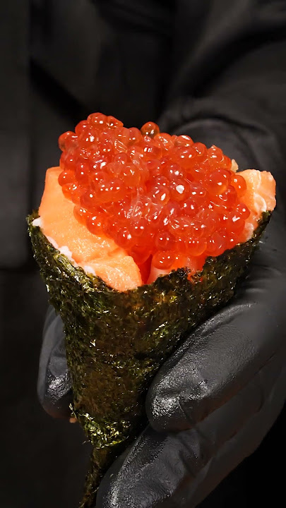 Salmon sushi rolls🍣🍣 #cookingasmr #asmr #mukbang #food #eatingsounds #cooking #asmreating