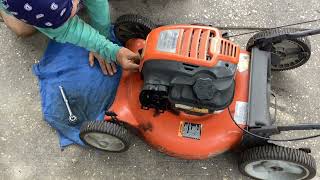 Happy Saturday.!!!  2015 Husqvarna 21" Walk Behind Lawn Mower for $10.  I Love the Color Orange.!!