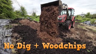 Starting a No Dig Garden - EP2 - Compost and Woodchips