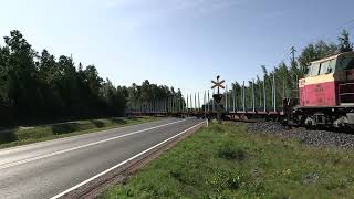 VR shunter passed KALASATAMANTIE level crossing @ Kaskinen, Finland