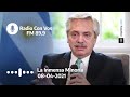 Entrevista en “La Inmensa Minoría” con Reynaldo Sietecase - Radio con Vos FM 89.9 - 08/04/2021