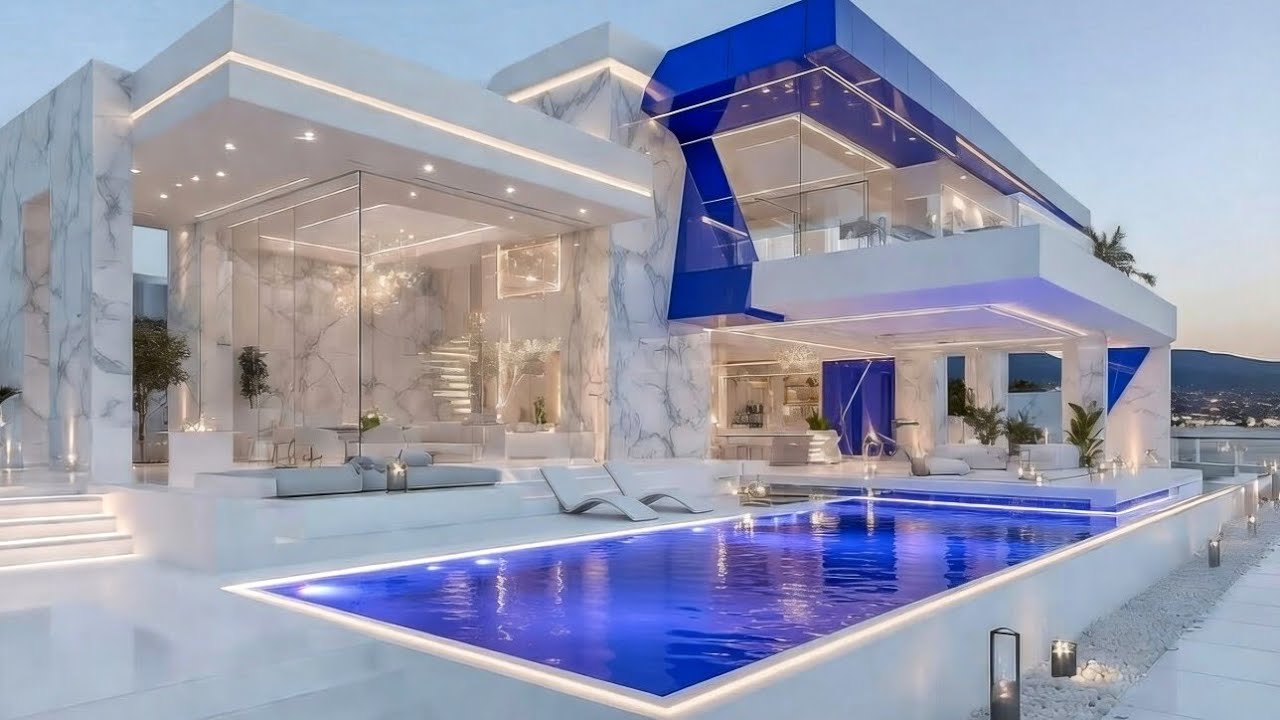 Ultimate Ultra Modern White Mansion Tour | Billionaire Luxury Dream Home #BillionaireLifestyle