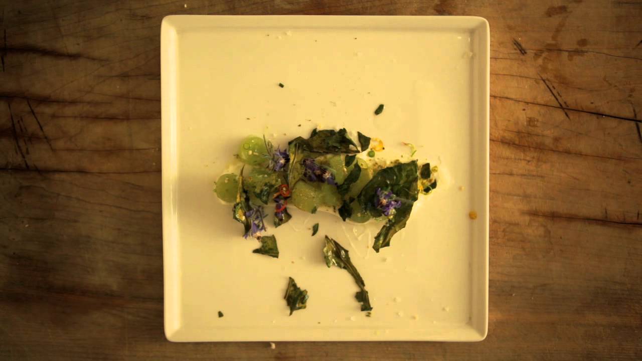 Chef Tyson Cole of Austin Uchiko Restaurant Cooks with Grapes