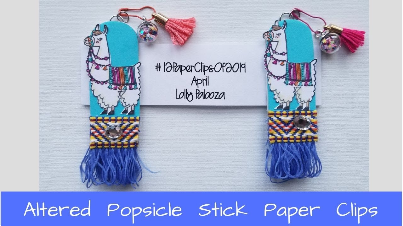 Altered Popsicle Stick Paper Clip. CRAFT FAIR ITEM