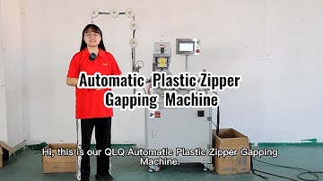 QLQ-DGM Automatic Plastic Zipper Gapping Machine #gappingmachine #zippermachine #zippermakingmachine