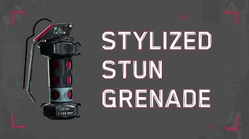 Stylized Stun Grenade #blender3d