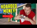 He HOARDED MONEY! FOUND MONEY EVERYWHERE! Finding MONEY In Storage Unit! Storage