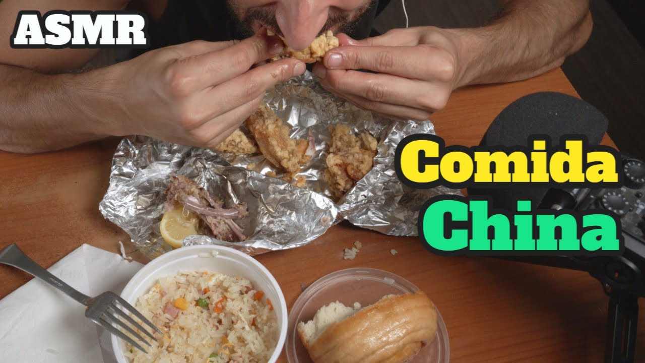 ASMR Comiendo Comida de los Chinos (EATING SOUNDS)