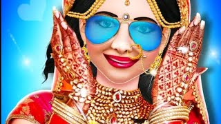 Indian royal bride fashion salon makeover||Android gameplay||@StylishGamerr ||girl games screenshot 1