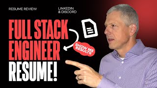 Real Resume Review | Full Stack Engineer