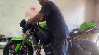 Vlog #20 rebuilding a ninja kawasaki motorcycle