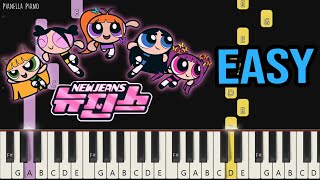 Newjeans 뉴진스 - New Jeans Easy Piano Tutorial By Pianella Piano
