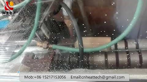 Automatic high frequency induction heating quenching production line for the piston rod