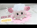 IDEIA DE PÁSCOA DE GARRAFA PET E EVA - Ovelhinha de páscoa #artesanato