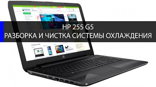 HP Pavilion 255 G5 как разобрать и почистить систему охлаждения