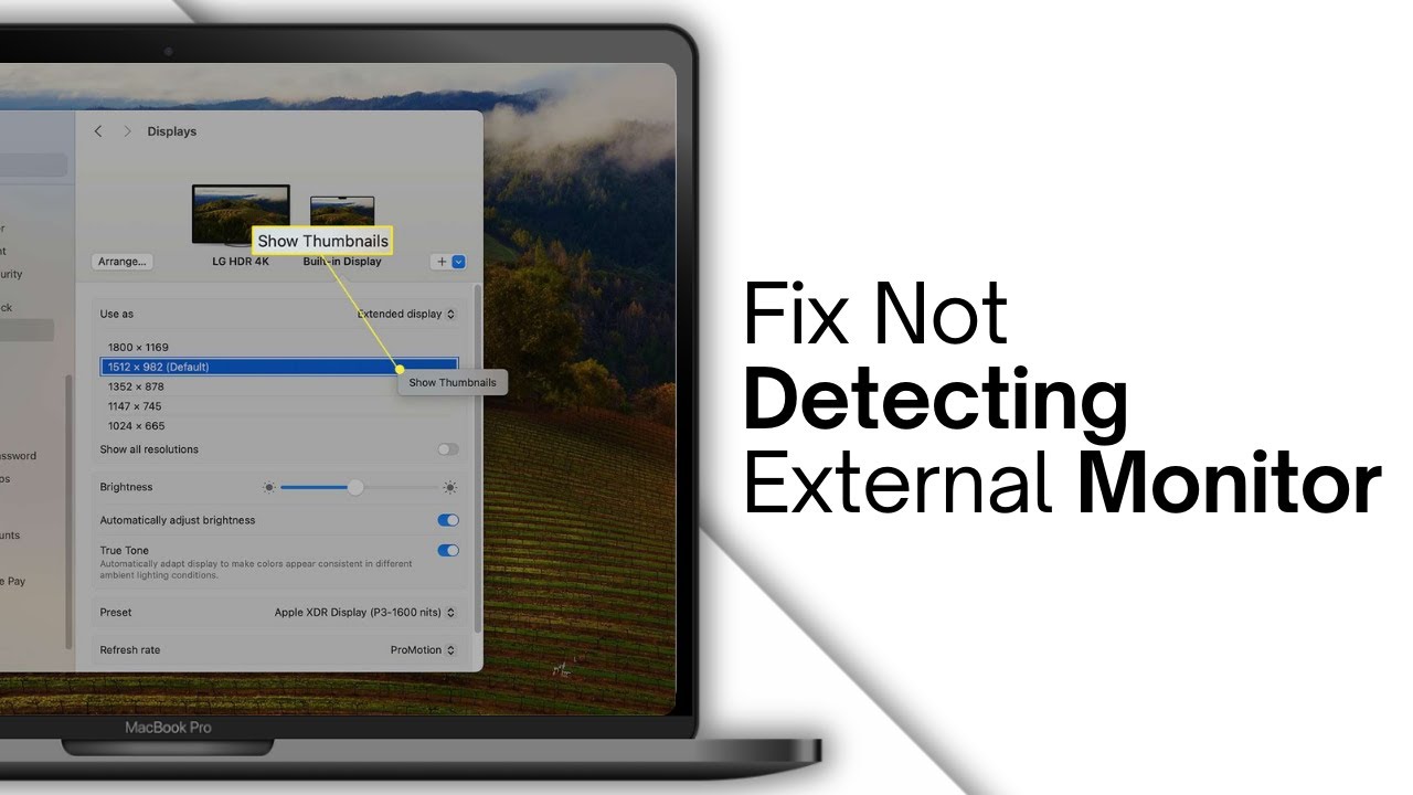 How to Fix MacBook Pro or Air Not Detecting External Monitor or Display ...
