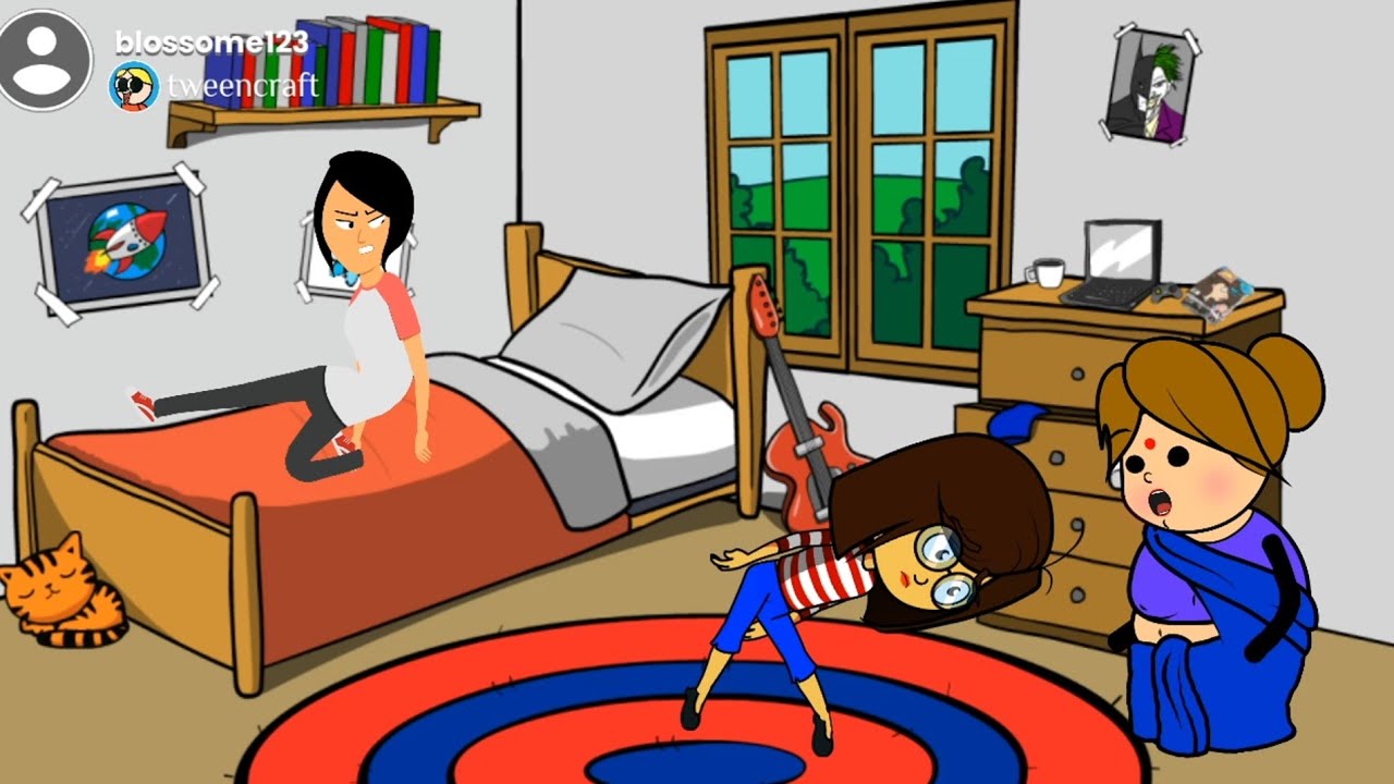 1 😂அக்கா தங்கை அடிதடி சண்டையில் மாட்டி கிட்டு முழிக்குற பத்திரகாளி#comedy#cartoon #trending#viral 