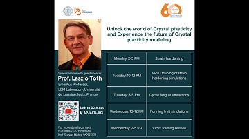 Crystal Plasticity workshop, Day 3 Session 2