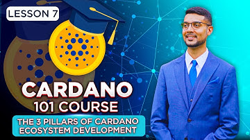 Cardano 101 Course | Lesson 7: The 3 Pillars of Cardano Ecosystem Development
