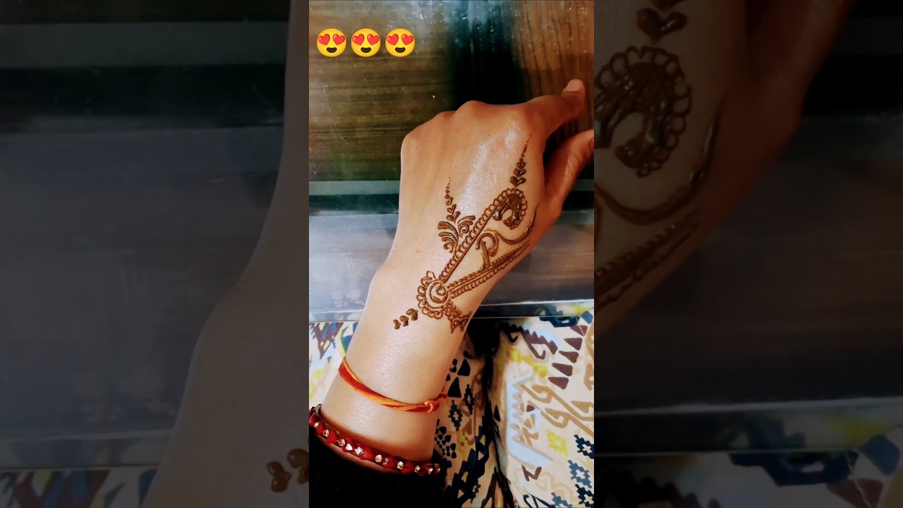 latest P'letter mehndi design😍
