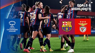 FOOTBALL FEAST | Barcelona vs. Benfica Highlights (UEFA Women’s Champions League 2022-23)