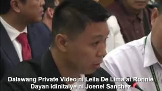 Dalawang Malaswang Video ni SOJ De Lima at Driver na si Ronnie Dayan Kinumperma ni Joenel Sanchez